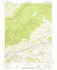 Rural Retreat Virginia Historical topographic map, 1:24000 scale, 7.5 X 7.5 Minute, Year 1959
