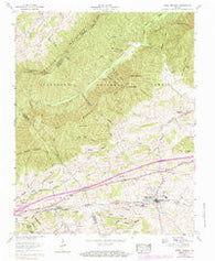 Rural Retreat Virginia Historical topographic map, 1:24000 scale, 7.5 X 7.5 Minute, Year 1959