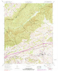 Rural Retreat Virginia Historical topographic map, 1:24000 scale, 7.5 X 7.5 Minute, Year 1959