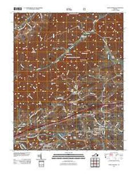 Rural Retreat Virginia Historical topographic map, 1:24000 scale, 7.5 X 7.5 Minute, Year 2011