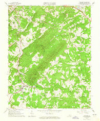Rustburg Virginia Historical topographic map, 1:24000 scale, 7.5 X 7.5 Minute, Year 1963