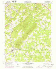 Rustburg Virginia Historical topographic map, 1:24000 scale, 7.5 X 7.5 Minute, Year 1963