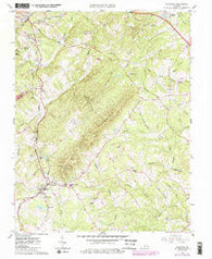 Rustburg Virginia Historical topographic map, 1:24000 scale, 7.5 X 7.5 Minute, Year 1963