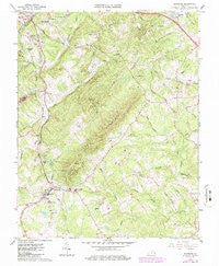Rustburg Virginia Historical topographic map, 1:24000 scale, 7.5 X 7.5 Minute, Year 1963