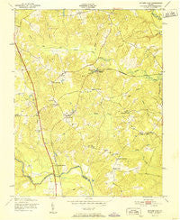 Ruther Glen Virginia Historical topographic map, 1:24000 scale, 7.5 X 7.5 Minute, Year 1951