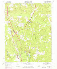 Ruther Glen Virginia Historical topographic map, 1:24000 scale, 7.5 X 7.5 Minute, Year 1969