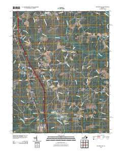 Ruther Glen Virginia Historical topographic map, 1:24000 scale, 7.5 X 7.5 Minute, Year 2010
