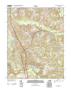 Ruther Glen Virginia Historical topographic map, 1:24000 scale, 7.5 X 7.5 Minute, Year 2013