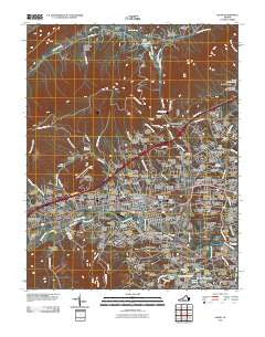 Salem Virginia Historical topographic map, 1:24000 scale, 7.5 X 7.5 Minute, Year 2010