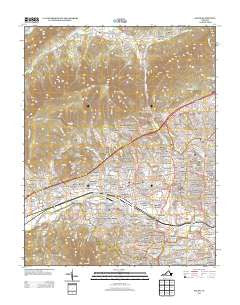 Salem Virginia Historical topographic map, 1:24000 scale, 7.5 X 7.5 Minute, Year 2013