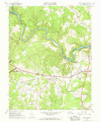 Salem Church Virginia Historical topographic map, 1:24000 scale, 7.5 X 7.5 Minute, Year 1966