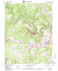Salem Church Virginia Historical topographic map, 1:24000 scale, 7.5 X 7.5 Minute, Year 1966