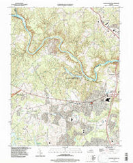 Salem Church Virginia Historical topographic map, 1:24000 scale, 7.5 X 7.5 Minute, Year 1994