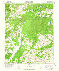 Salisbury Virginia Historical topographic map, 1:24000 scale, 7.5 X 7.5 Minute, Year 1962