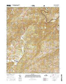 Salisbury Virginia Current topographic map, 1:24000 scale, 7.5 X 7.5 Minute, Year 2016