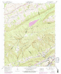 Saltville Virginia Historical topographic map, 1:24000 scale, 7.5 X 7.5 Minute, Year 1958