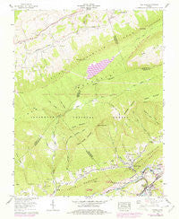 Saltville Virginia Historical topographic map, 1:24000 scale, 7.5 X 7.5 Minute, Year 1958