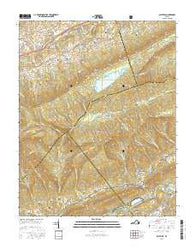 Saltville Virginia Current topographic map, 1:24000 scale, 7.5 X 7.5 Minute, Year 2016