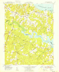 Saluda Virginia Historical topographic map, 1:24000 scale, 7.5 X 7.5 Minute, Year 1949