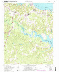 Saluda Virginia Historical topographic map, 1:24000 scale, 7.5 X 7.5 Minute, Year 1965