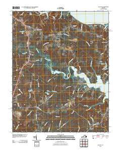 Saluda Virginia Historical topographic map, 1:24000 scale, 7.5 X 7.5 Minute, Year 2010