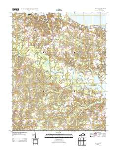 Saluda Virginia Historical topographic map, 1:24000 scale, 7.5 X 7.5 Minute, Year 2013