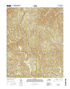 Sanville Virginia Current topographic map, 1:24000 scale, 7.5 X 7.5 Minute, Year 2016