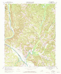 Saxe Virginia Historical topographic map, 1:24000 scale, 7.5 X 7.5 Minute, Year 1968