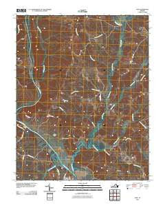 Saxe Virginia Historical topographic map, 1:24000 scale, 7.5 X 7.5 Minute, Year 2010
