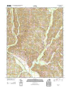 Saxe Virginia Historical topographic map, 1:24000 scale, 7.5 X 7.5 Minute, Year 2013