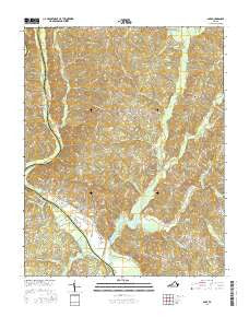 Saxe Virginia Current topographic map, 1:24000 scale, 7.5 X 7.5 Minute, Year 2016