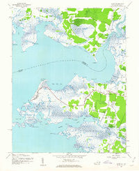 Saxis Virginia Historical topographic map, 1:24000 scale, 7.5 X 7.5 Minute, Year 1942