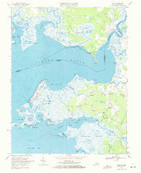 Saxis Virginia Historical topographic map, 1:24000 scale, 7.5 X 7.5 Minute, Year 1968