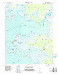 Saxis Virginia Historical topographic map, 1:24000 scale, 7.5 X 7.5 Minute, Year 1968