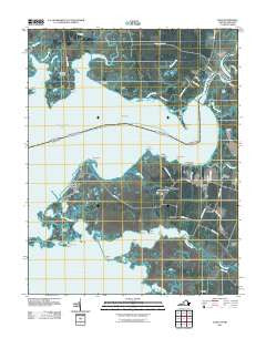 Saxis Virginia Historical topographic map, 1:24000 scale, 7.5 X 7.5 Minute, Year 2011