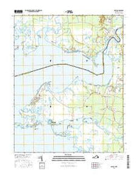 Saxis Virginia Current topographic map, 1:24000 scale, 7.5 X 7.5 Minute, Year 2016