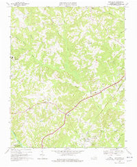 Scottsburg Virginia Historical topographic map, 1:24000 scale, 7.5 X 7.5 Minute, Year 1968