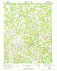 Scottsburg Virginia Historical topographic map, 1:24000 scale, 7.5 X 7.5 Minute, Year 1968