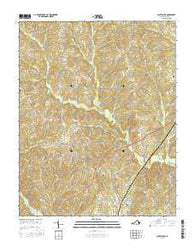 Scottsburg Virginia Current topographic map, 1:24000 scale, 7.5 X 7.5 Minute, Year 2016