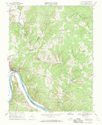 Scottsville Virginia Historical topographic map, 1:24000 scale, 7.5 X 7.5 Minute, Year 1967