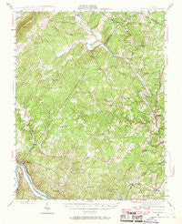 Scottsville Virginia Historical topographic map, 1:62500 scale, 15 X 15 Minute, Year 1943