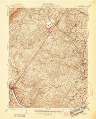 Scottsville Virginia Historical topographic map, 1:62500 scale, 15 X 15 Minute, Year 1946