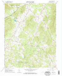 Sedalia Virginia Historical topographic map, 1:24000 scale, 7.5 X 7.5 Minute, Year 1965
