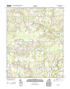Sedley Virginia Historical topographic map, 1:24000 scale, 7.5 X 7.5 Minute, Year 2013