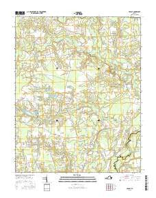 Sedley Virginia Current topographic map, 1:24000 scale, 7.5 X 7.5 Minute, Year 2016