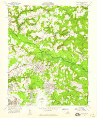 Seven Pines Virginia Historical topographic map, 1:24000 scale, 7.5 X 7.5 Minute, Year 1956
