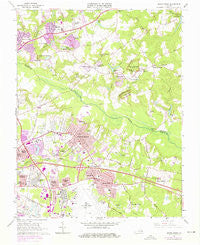 Seven Pines Virginia Historical topographic map, 1:24000 scale, 7.5 X 7.5 Minute, Year 1964
