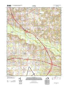 Seven Pines Virginia Historical topographic map, 1:24000 scale, 7.5 X 7.5 Minute, Year 2013