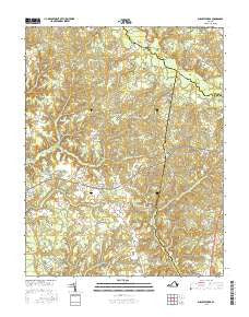 Shacklefords Virginia Current topographic map, 1:24000 scale, 7.5 X 7.5 Minute, Year 2016