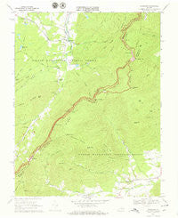 Sherando Virginia Historical topographic map, 1:24000 scale, 7.5 X 7.5 Minute, Year 1967